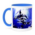thumbnail image 1 of 3dRose, Killer Whale, 15oz Two-Tone Blue Mug, 1 of 7