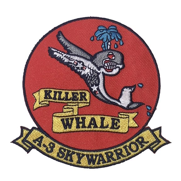Killer Whale A-3 Skywarrior Patch – Hook and Loop
