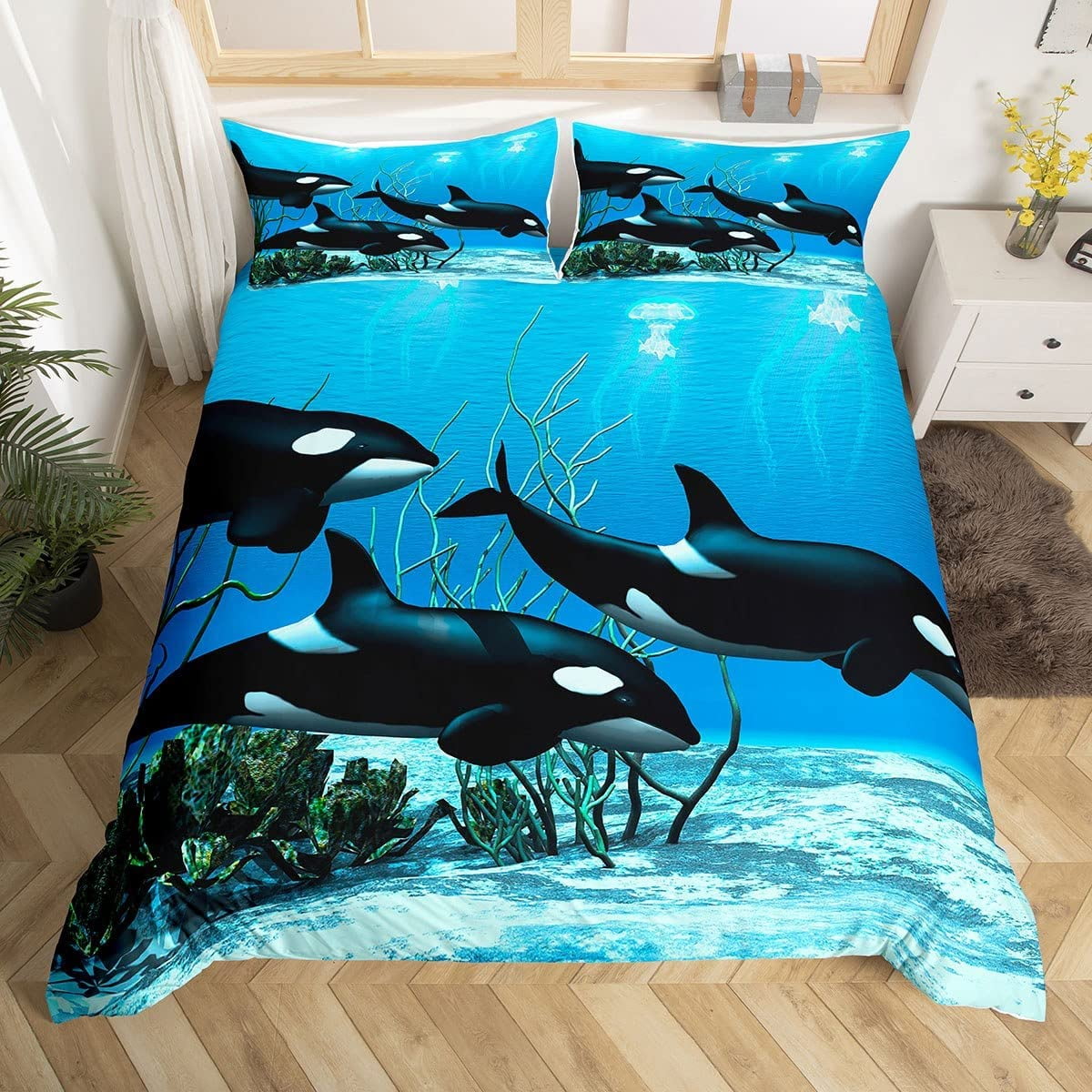 Killer Whale Bedding Sets Comforter Cover The Underwater World