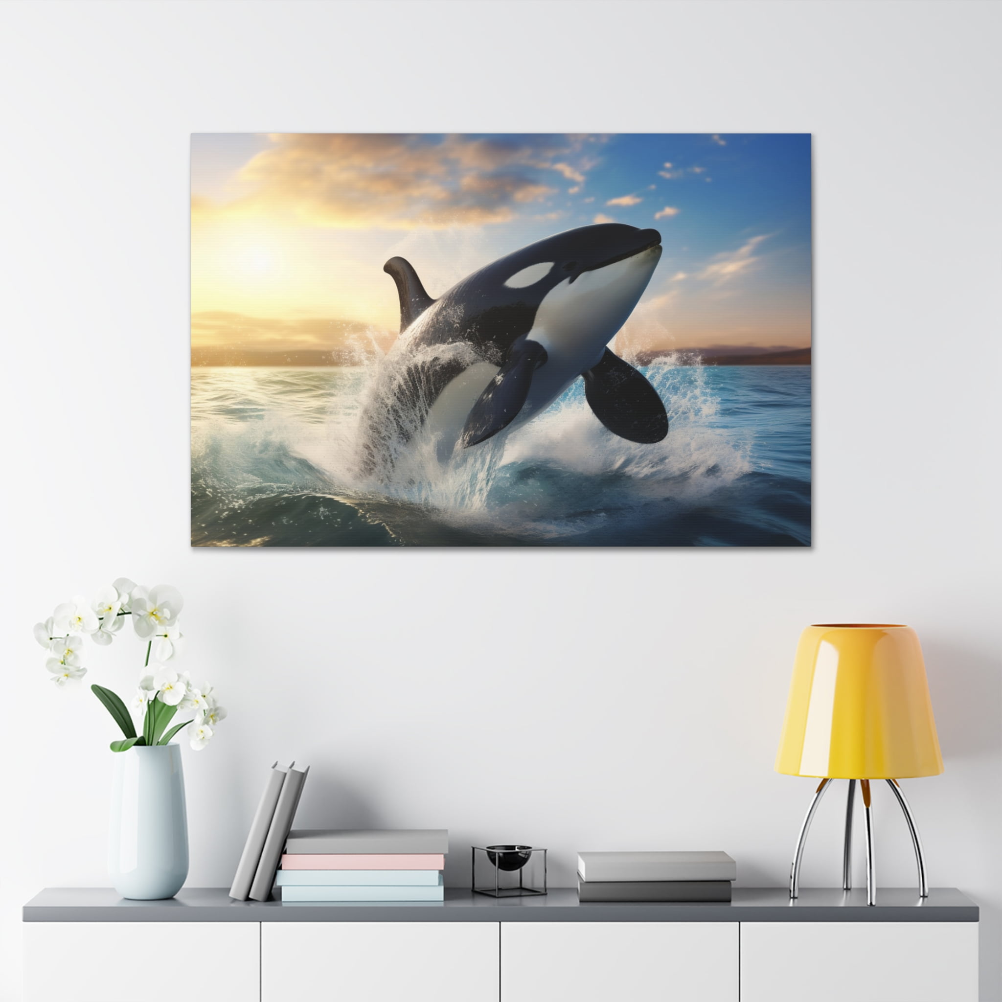 Killer Whale Canvas Gallery Wraps Orca Ocean Hawaii Maui Kauai ...