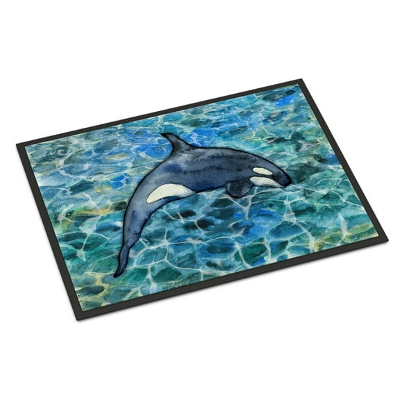 Killer Whale Orca 2 Doormat 18x27