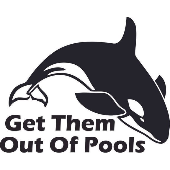 Killer Whale Out Of Pools Orca Customized Wall Decal - Custom Vinyl Wall Art - Personalized Name - Baby Girls Boys Kids Bedroom Wall Decal Room Decor Wall Stickers Decoration Size (40x40 inch)