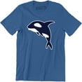 thumbnail image 1 of Killer Whale Wilderness Big Fish Sea World Ocean Pokect Mens T-Shirt, 1 of 4