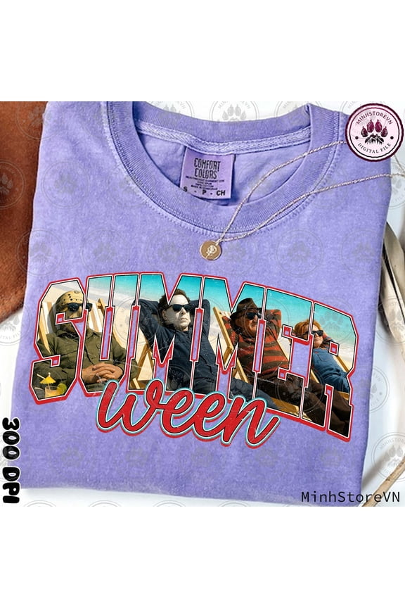 Killers Summer Vibes Tshirt, Summer Halloween Tshirt, Horror Summerween Tshirt, Horror Characters Tshirt, Funny Halloween in Summer