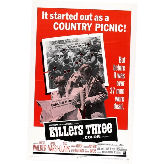 Killers Three Movie poster Metal Print 12x16 Large Print on Metal 12x16 Square Adults Best Posters