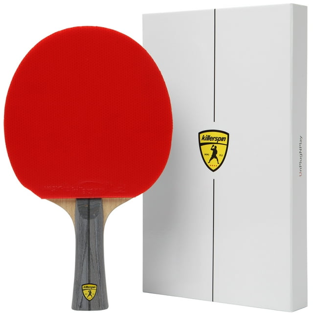 Killerspin JET600 SPIN N1 Intermediate Table Tennis Paddle, Red