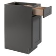 Killeryuki 12Inch Kitchen Base with Drawer, Gray, Ready to