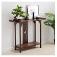 Killeryuki 2 Tier Console Table Small Entryway Table for Narrow Spaces