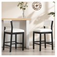 Killeryuki 26" Bar Stools Set of 2 Counter Height Bar Stools for