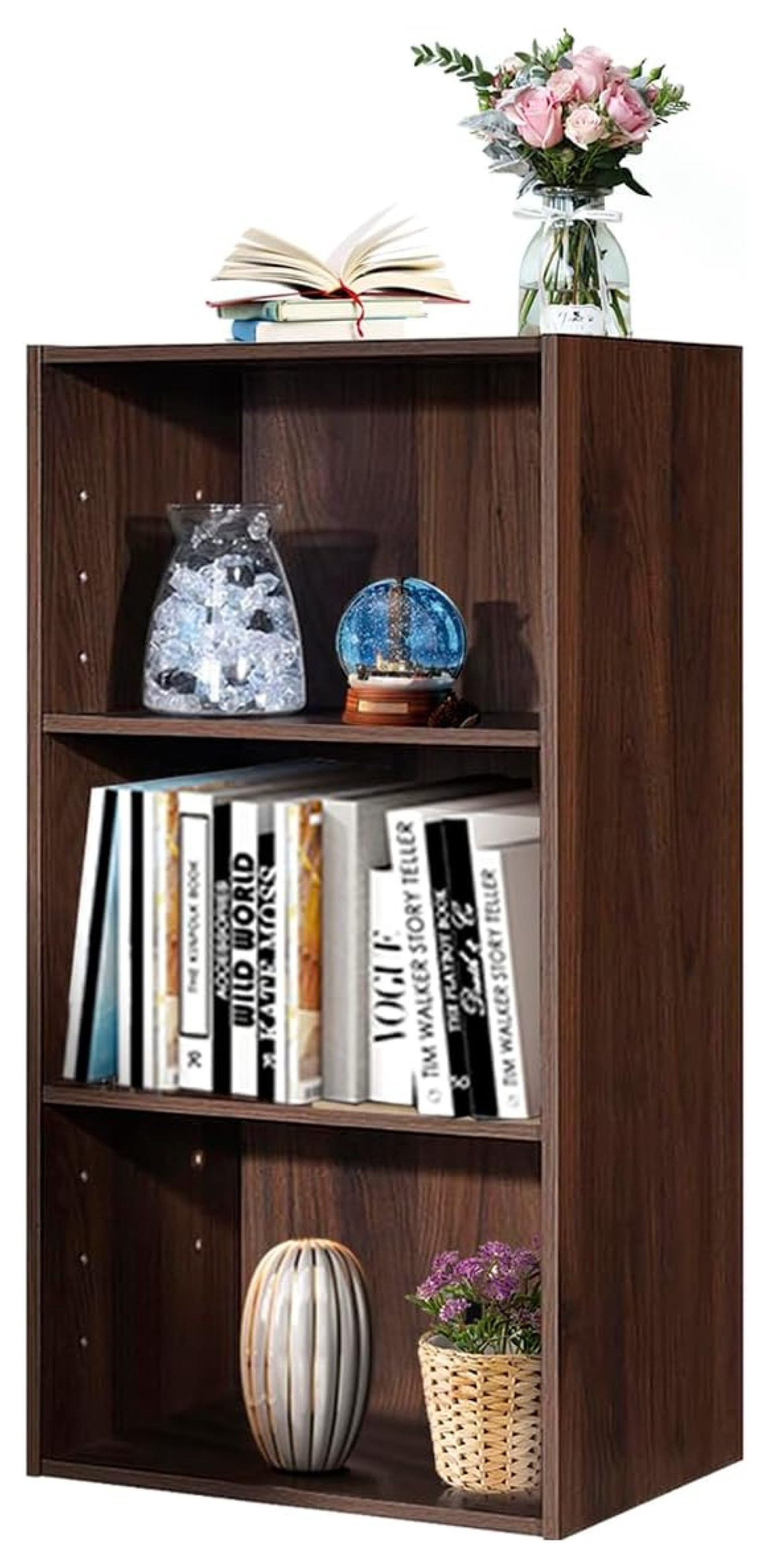 Killeryuki 3 Shelf Bookcase Book Shelves Open Storage Cabinet Multi ...