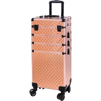 in Makeup Rolling Train Case, Professional Cosmetic Trolley
