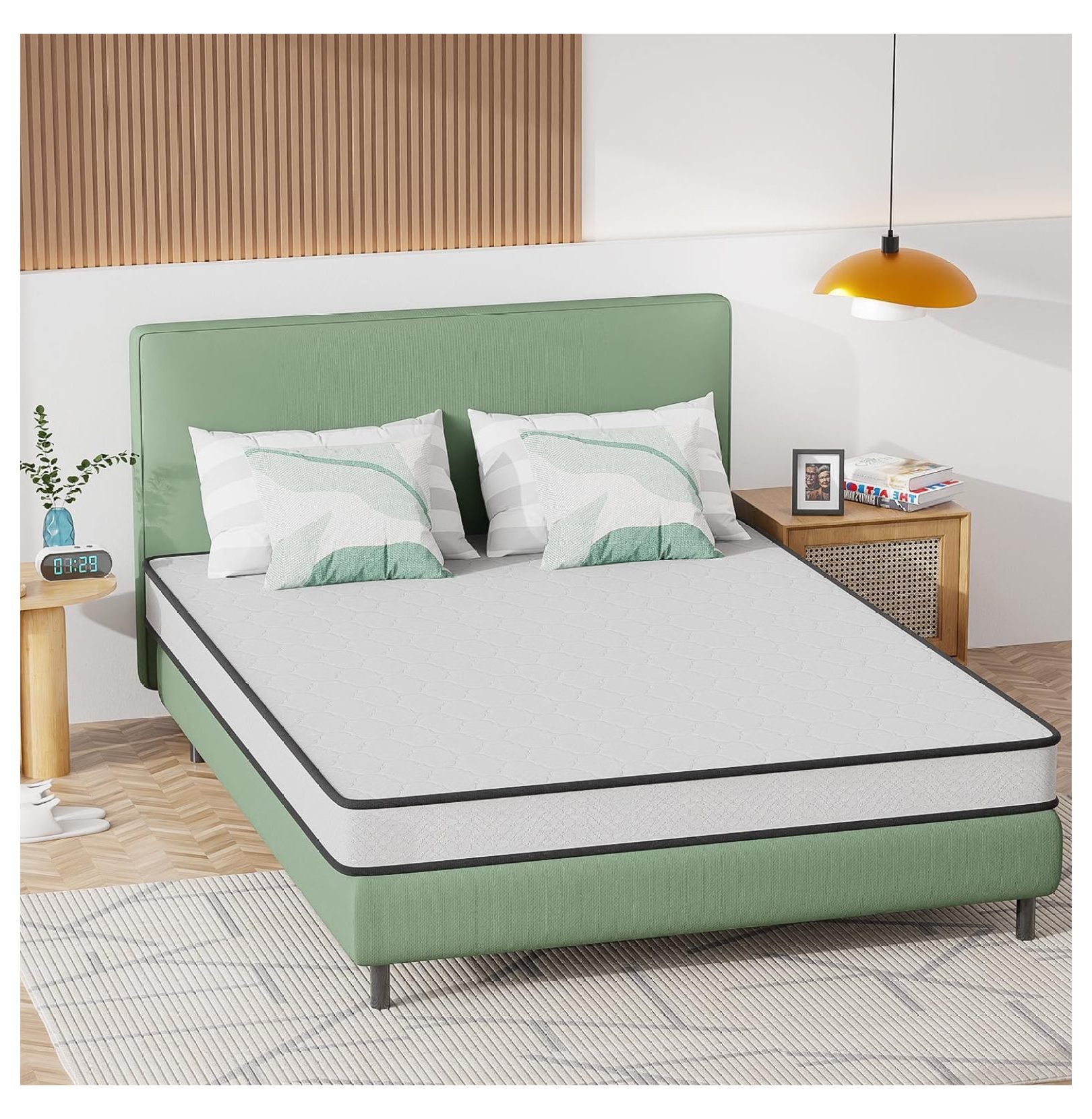 Killeryuki 8 Inch Mattress with Innerspring and Foam/ Certified Medium