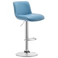 Killeryuki Bar Stools,Modern Upholstered Swivel Stool with Back for Bar