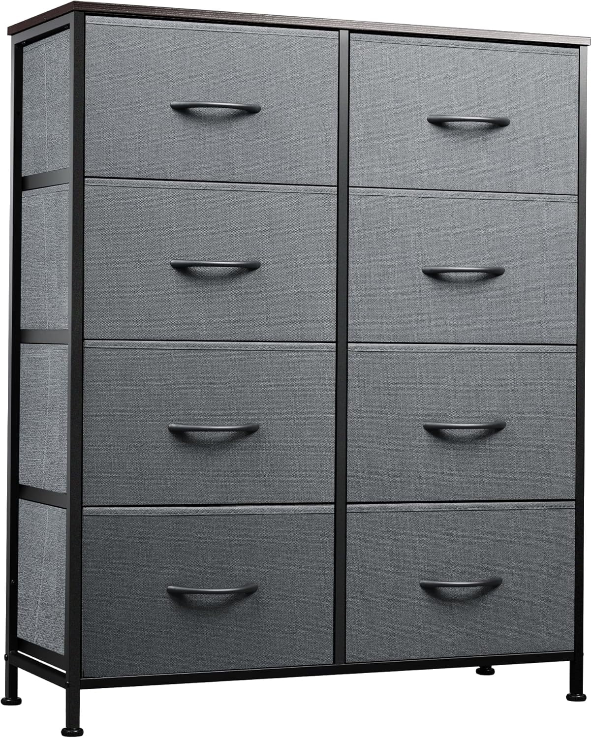Killeryuki Fabric Dresser for Bedroom, Tall Dresser with 8 Drawers ...