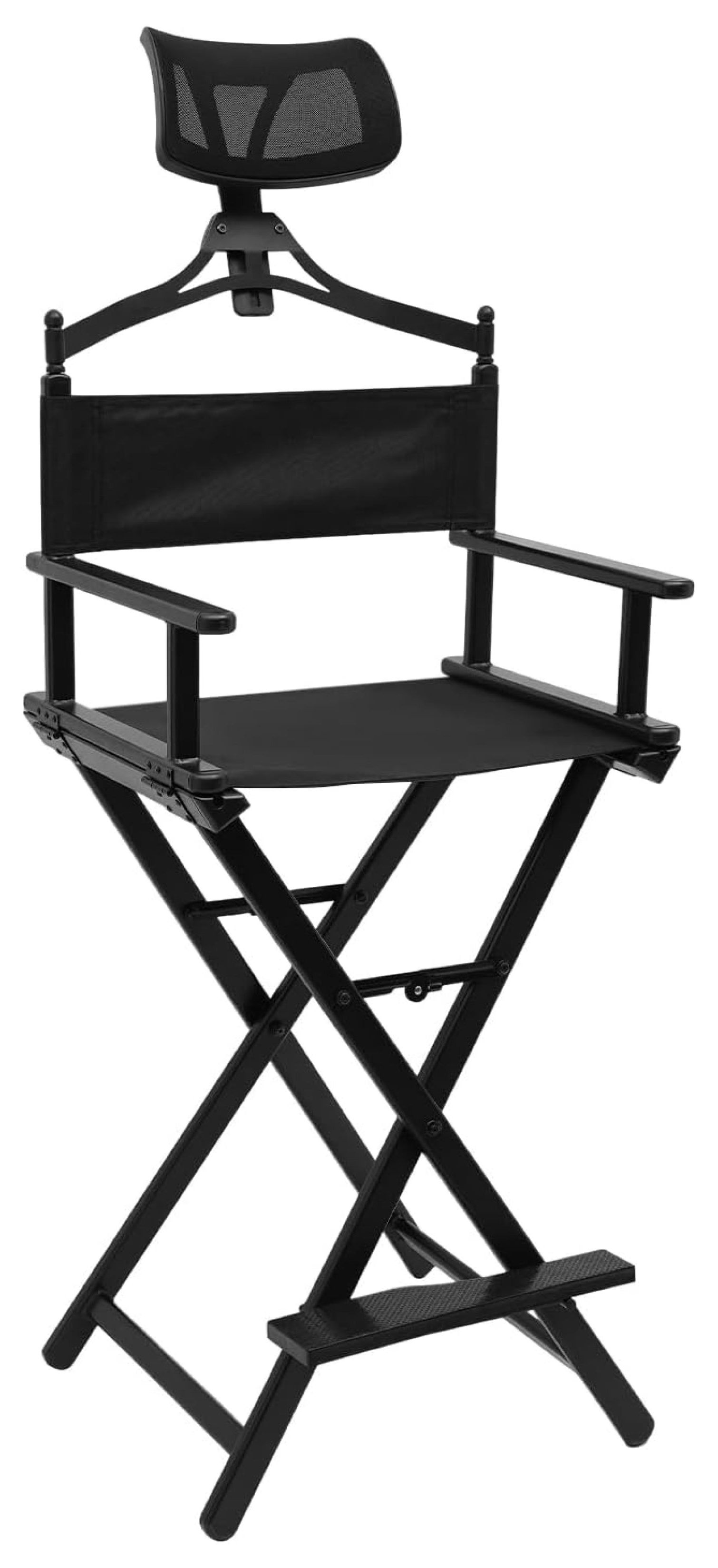 Killeryuki Foldable Makeup Artist Stool Chair,Black Protable Tall