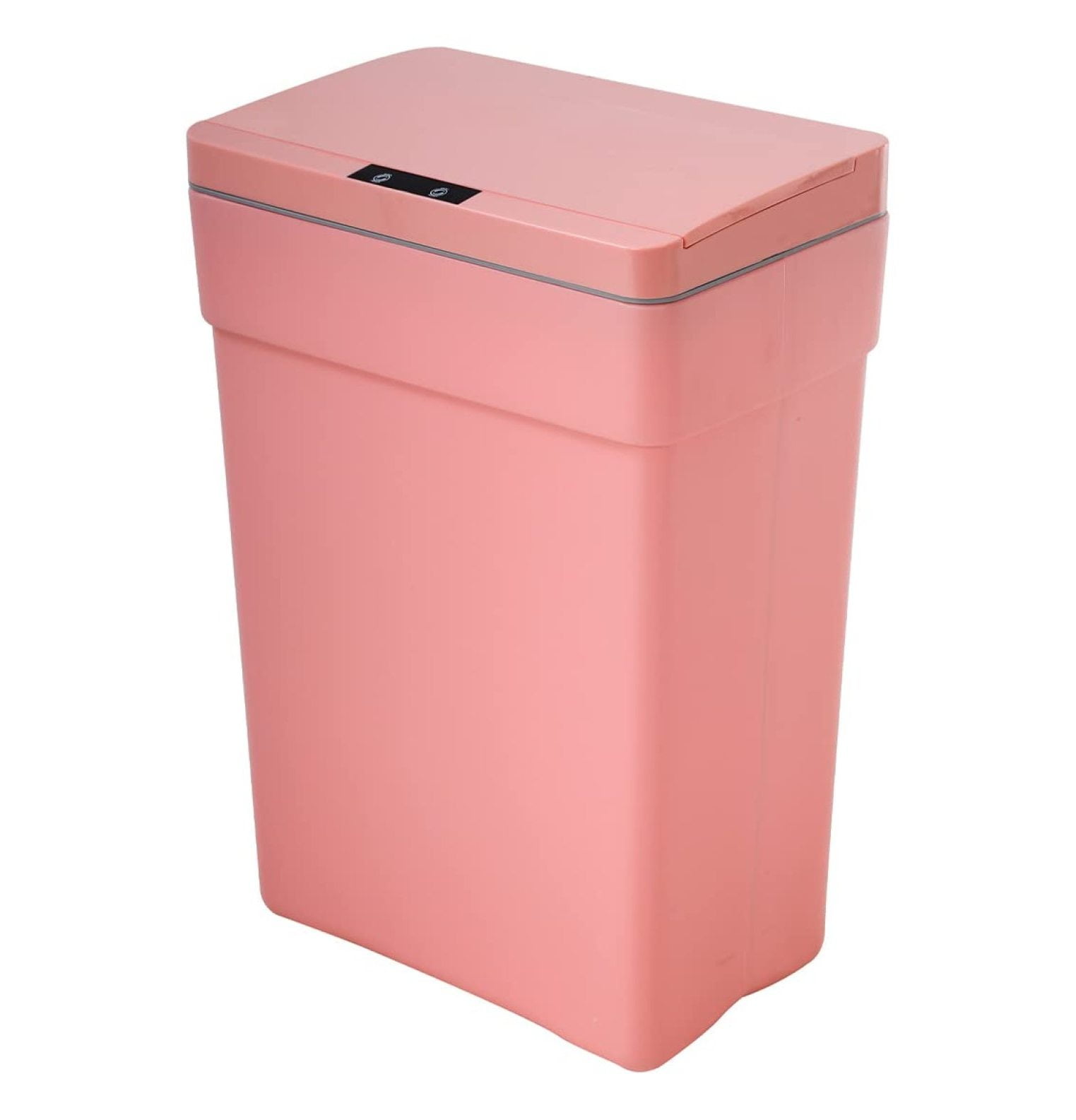Pink 13 Gallon Touchless Plastic Trash Can with Motion Sensor