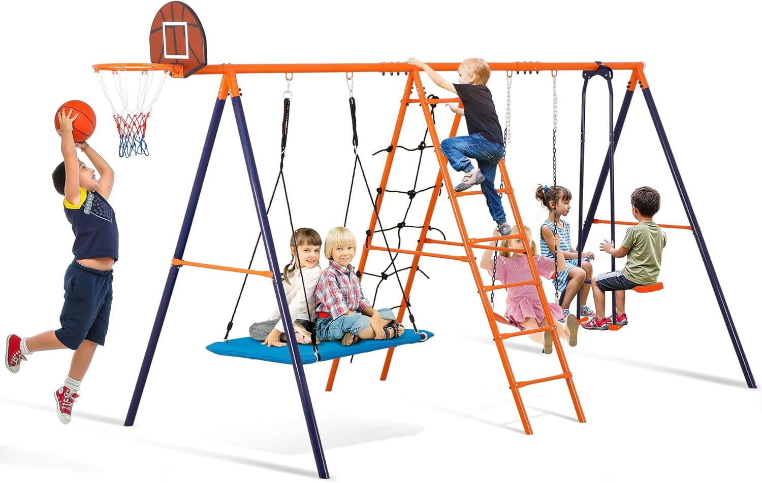 buddix セット XDP Recreation Super Disc™ Metal Saucer Frame Swing Set with