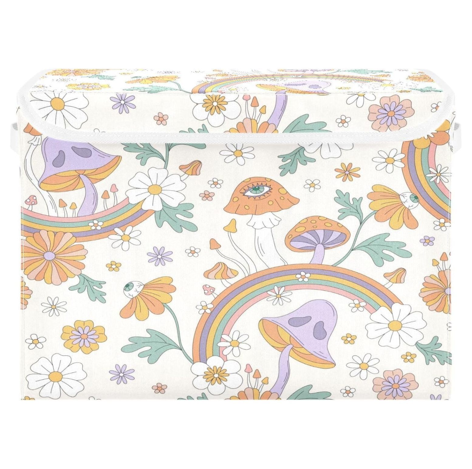 Killeryuki Plant Mushroom Foldable Storage Box Large Cube Organizer