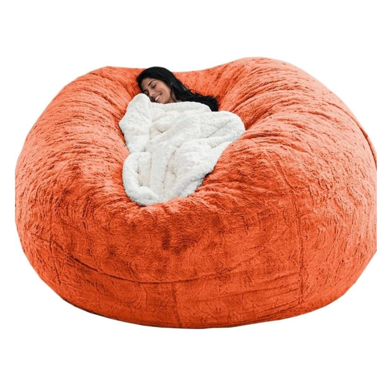 Killeryuki Round Giant Bean Bag Chair Cover for Adults Kids Without