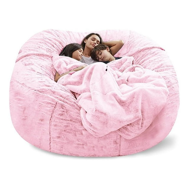 Killeryuki Round Giant Bean Bag Chair Cover For Adults Kids Without