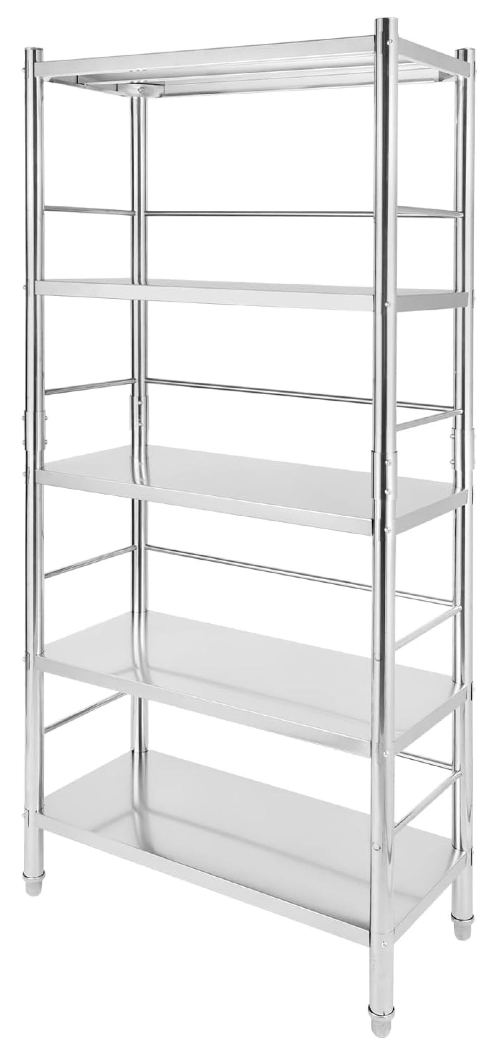 Killeryuki Stainless Steel Shelves 5 Tier, 31×16×67Inch Storage Shelf