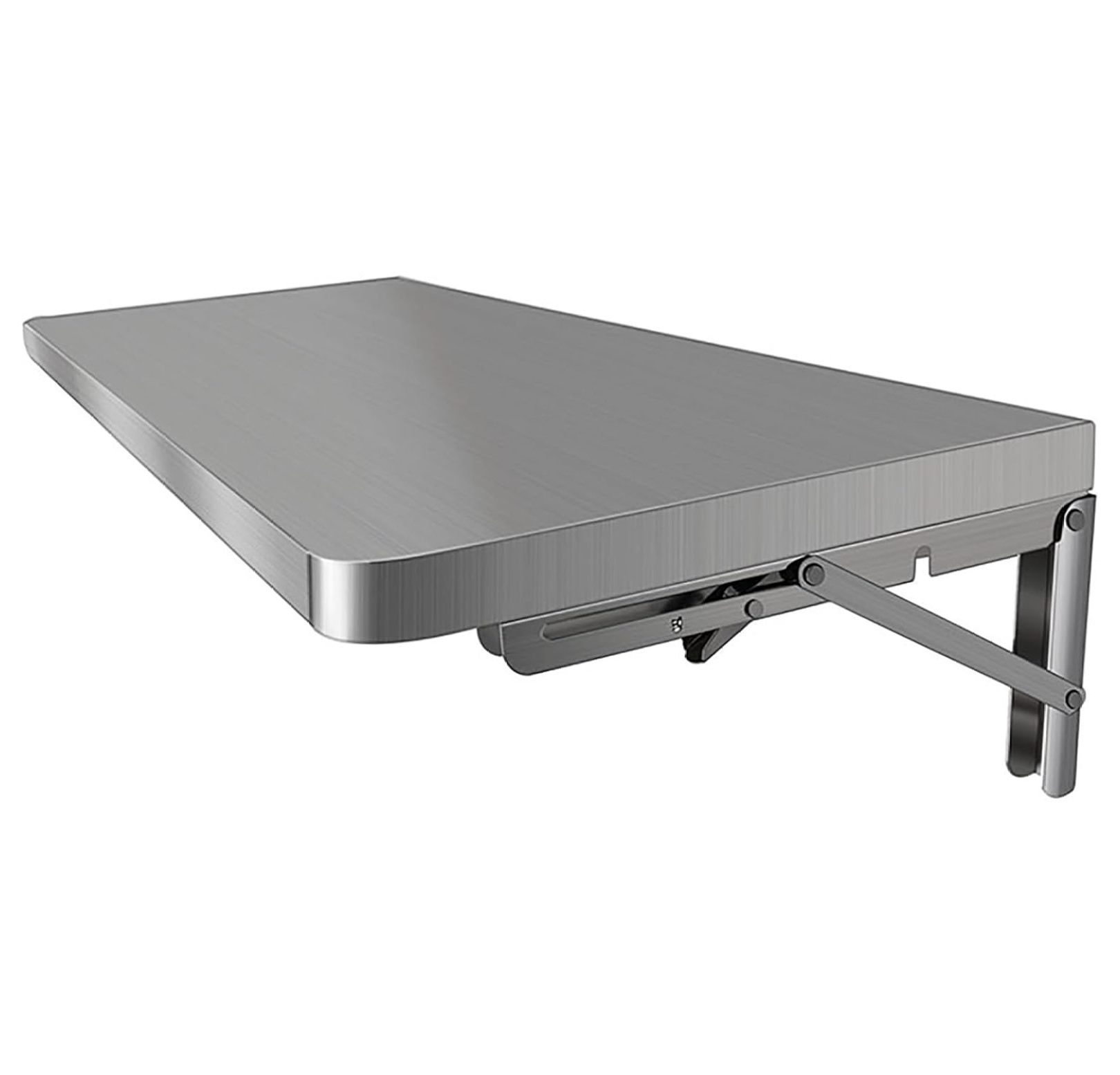 Killeryuki Stainless SteelWall Mounted Drop Leaf Table, Folding Wall