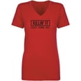 thumbnail image 1 of Killin' It Every Damn Day Womens V-Neck T-Shirt, 1 of 2