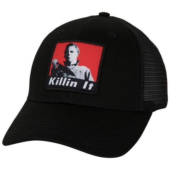 Killin It Glow in The Dark Embroidery Adjustable Trucker Hat, Black