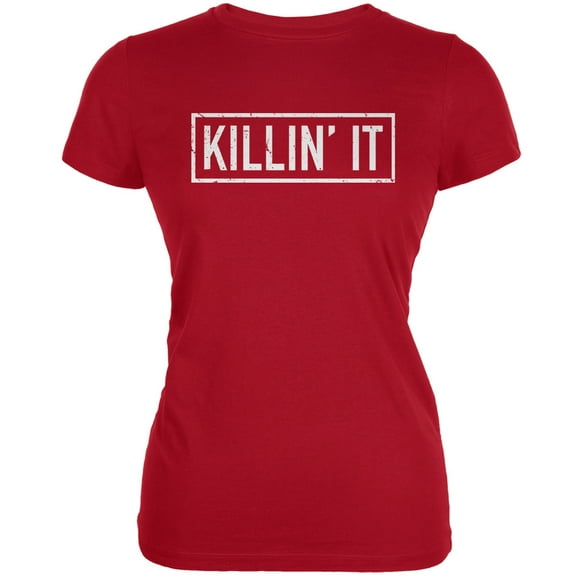 Killin' It Red Juniors Soft T-Shirt - Large