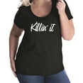 thumbnail image 1 of Killin' it Womens Plus Size Scoopneck T, 1 of 1