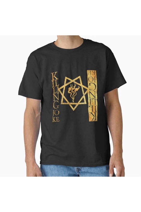 Killing Joke Gothic Rock Golden Grunge Distressed H5502 T-Shirt, for Men and Women, Up to Size 5XL