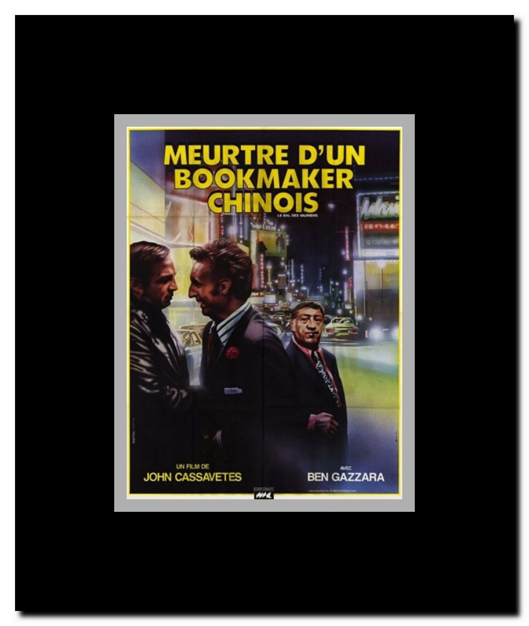Killing of a Chinese Bookie Framed Movie Poster