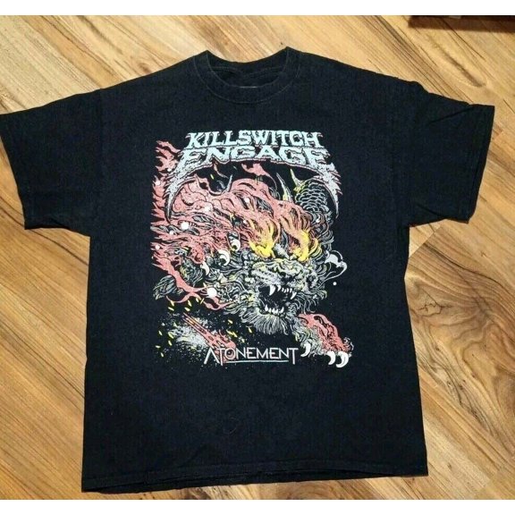Killswitch Engage Band Black T-Shirt 100% Cotton S-5XL 1side