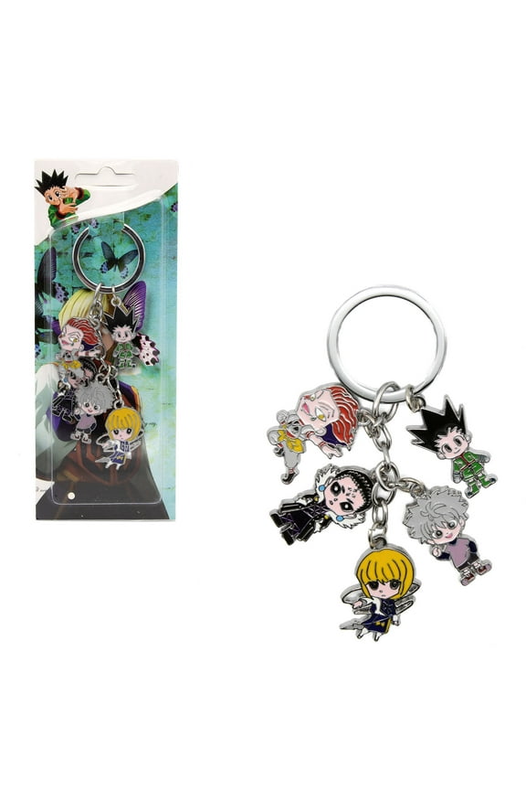 Killua Hisoka Gon Kurapika Chrollo - Hunter x Hunter 1" Keychain 5 pc. Pendant