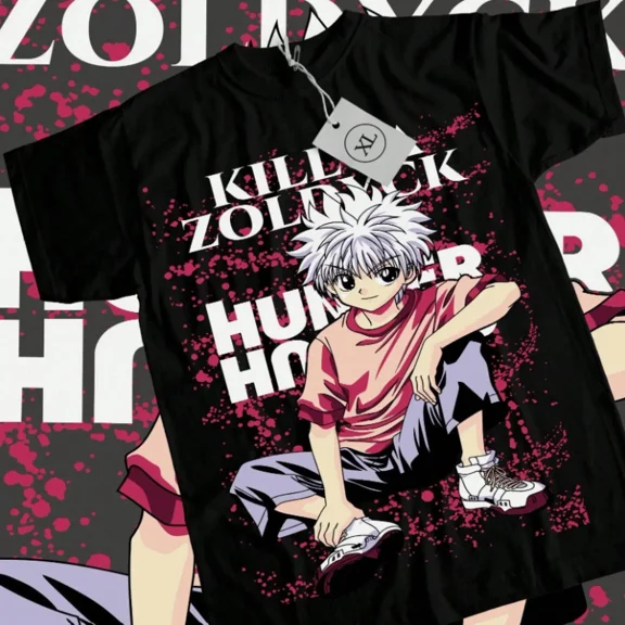 Killua T-Shirt Phantom Troupe Gon Hunter Anime Unisex 3