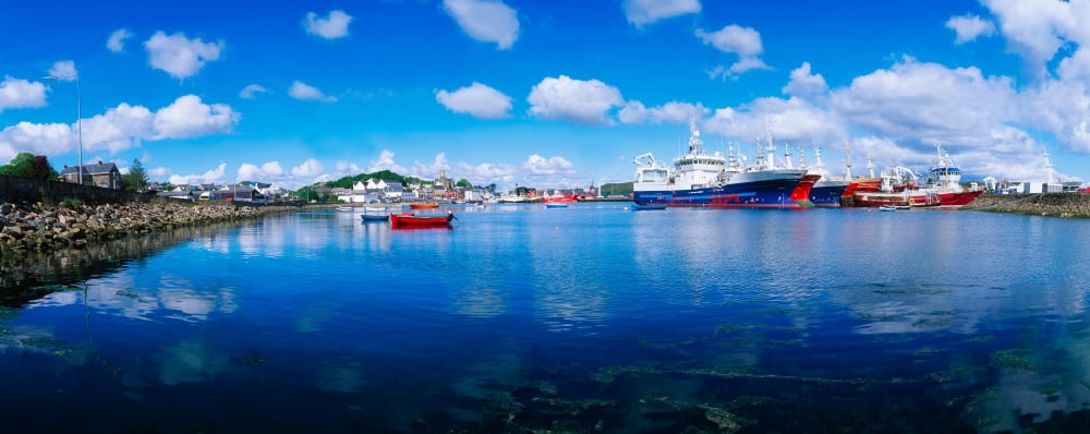 Killybegs Harbour Co Donegal Ireland Canvas Art - The Irish Image Collection Design Pics (36 x 14)