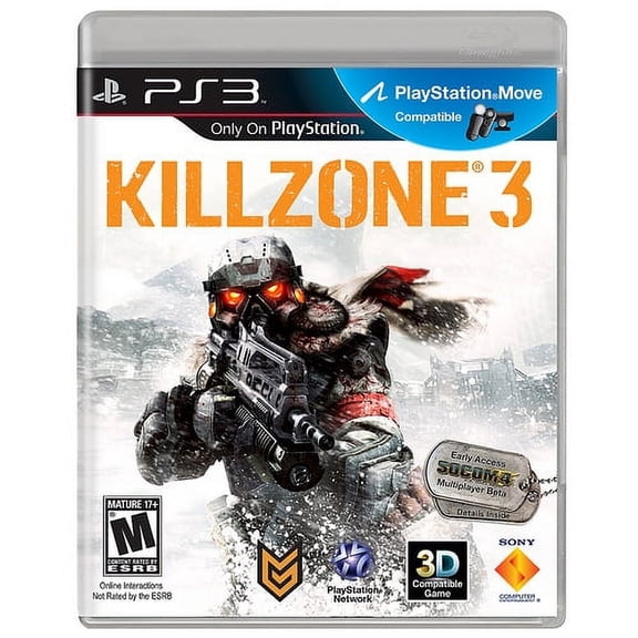 Restored Killzone 3, by Sony, Physical/for PlayStation 3, First-Person Shooter, Parental Controls, 4 Offline Players