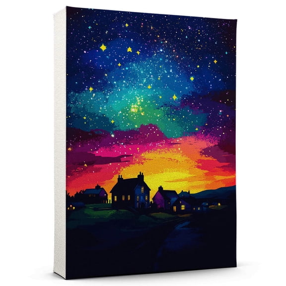 Kilmeedy Travel Canvas Prints, Ireland Starry Night Travel decor, Kilmeedy Map Poster, Ireland Travel Decor Artwork - 98AZ684