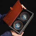thumbnail image 1 of Kiln Change Tianmu Glaze Jianzhan Teacup Handmade Inlaid Silver Tea Cup Set Kung Fu Tea Set Ceramic Tea Cup Master Cup Gift Box, 1 of 5