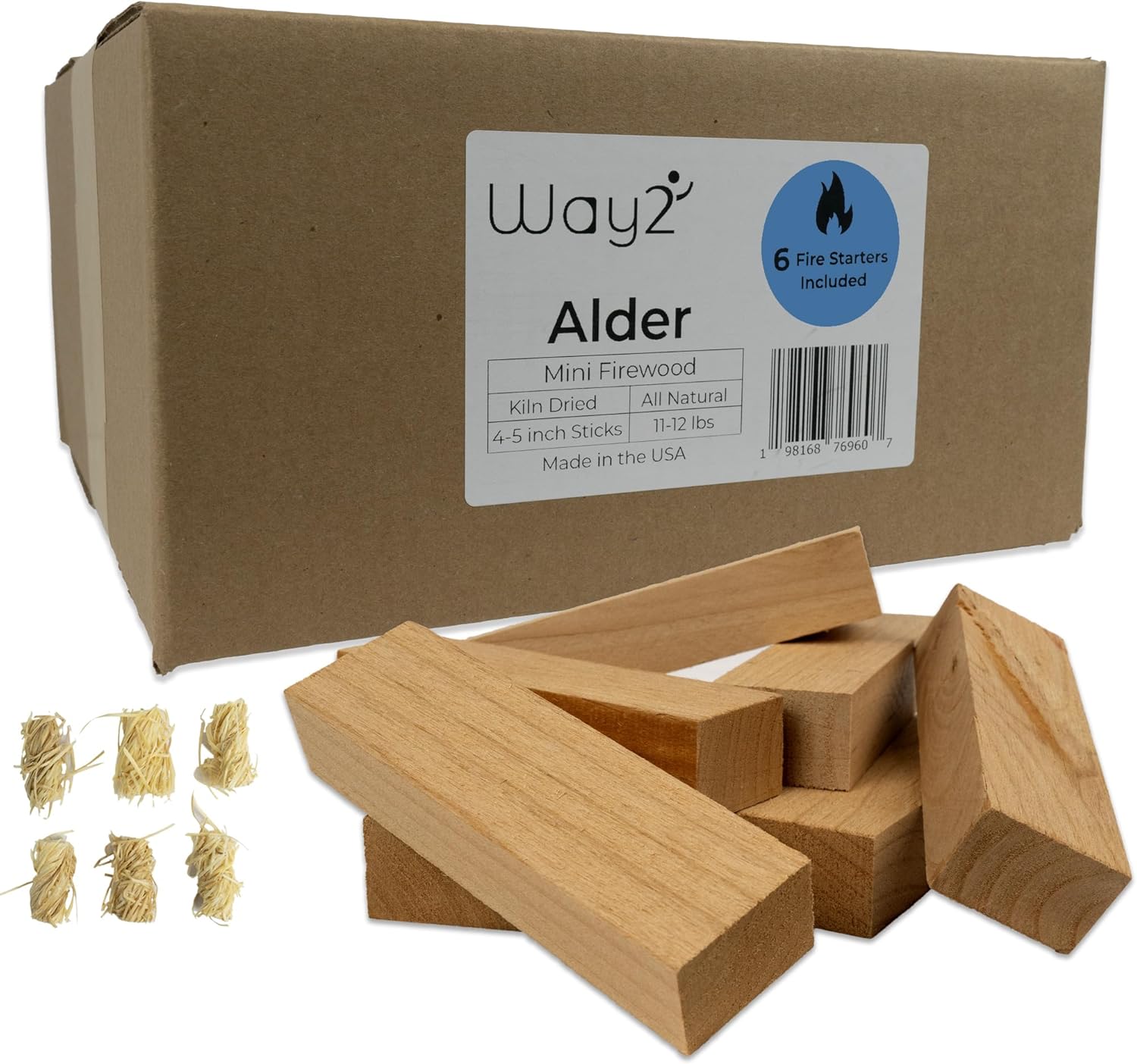 Kiln Dried Oak Wood 1516 lbs 4inch Mini Firewood Logs Pizza