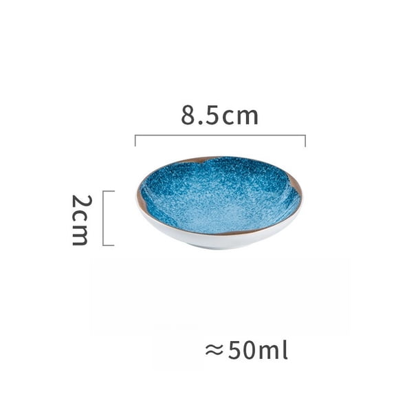 Kiln Glaze High Bone China Round Glazed Plates Western Fine Dining French Soup Bowls Molecular Gastronomy Ceramic Dishes 8 5CM Dipping Plates 21CM 24CM Bowls Multi Color For Hotel Home Catering