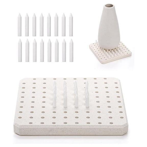 Kiln Tilt Support Nail Pottery Firing Pad, Ceramic Refractory Support Pad, High Temperature Kiln Burning Tool