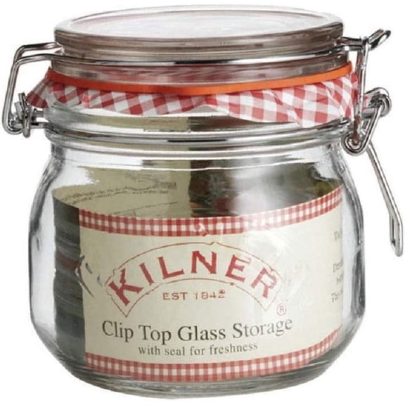 Kilner 0025490 Round Clip Top Storage Jar, 17 Oz Pack of 12