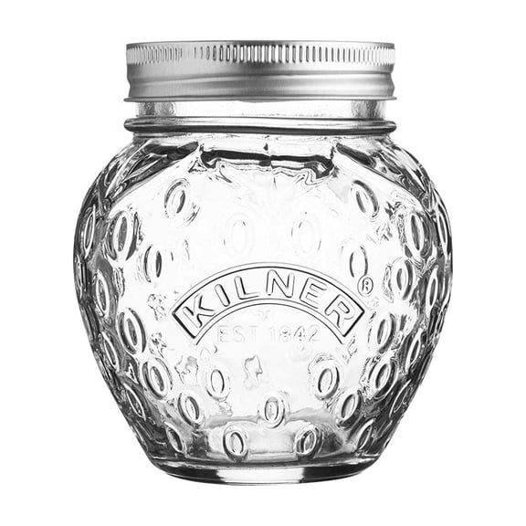 Kilner 13.5oz Strawberry Fruit Jar - Glass Jar for Jam, Canning, and Crafts