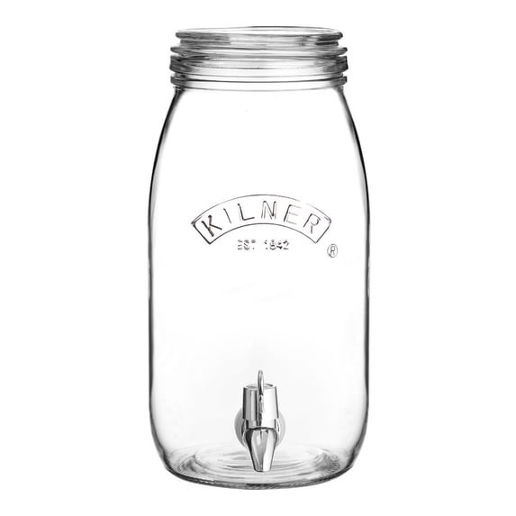 Dispenser Per Bevande Kilner Garden Party Da 8 Litri - In Vetro Con Rubinetto Per Acqua, Punch E Cocktail