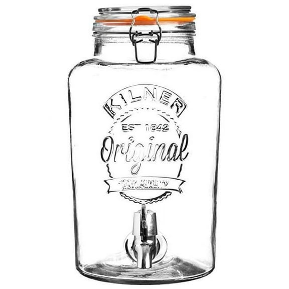 Kilner 8L Swing Top Round Glass Drink Dispenser