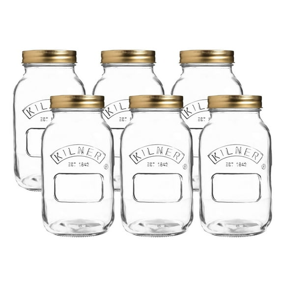 Kilner Canning Jars (Set of 6) | 34oz