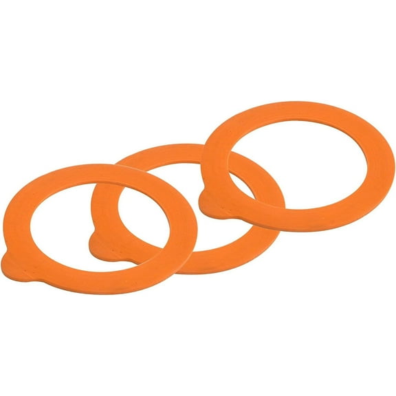 Kilner Replacement Rubber Seals, 6 CT, Orange