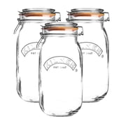 Kilner Round Clip Top Jars Set of 3 | 68oz