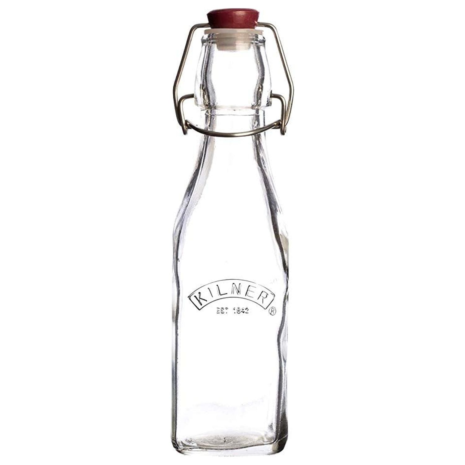 Kilner Square Swing Top Glass Bottle 8.25 oz